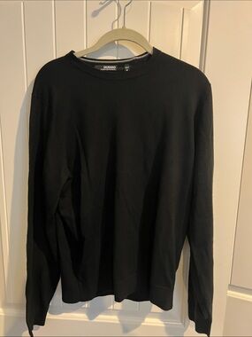Murano Men’s Black Crewneck Pullover Sweater